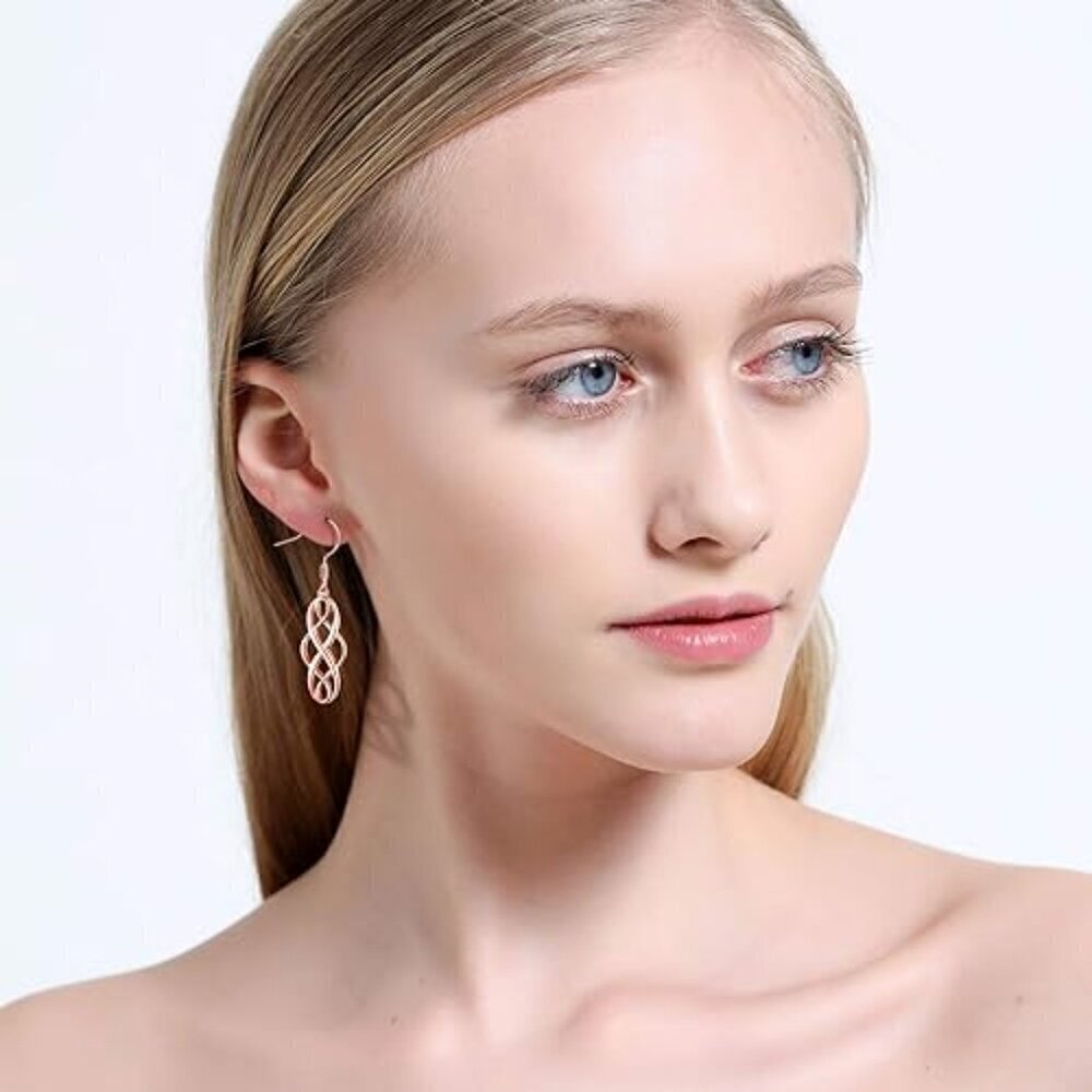 NEW Rosegold/Gold/Silver Tone Fashion Earrings Bundle 17 PAIRS INCLUDED - Picture 11 of 13